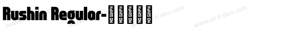 Rushin Regular字体转换